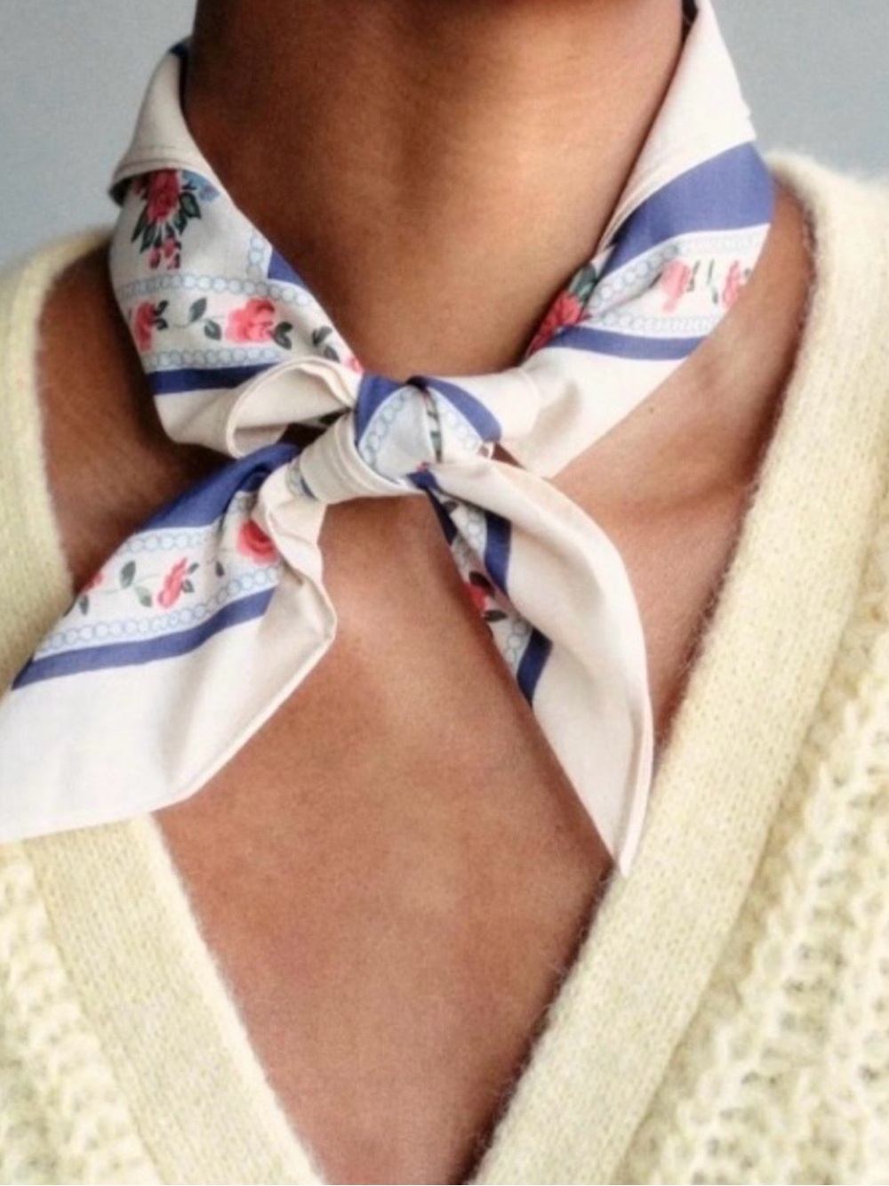 NWT Sezane Le Foulard Floral Scarf Margaret